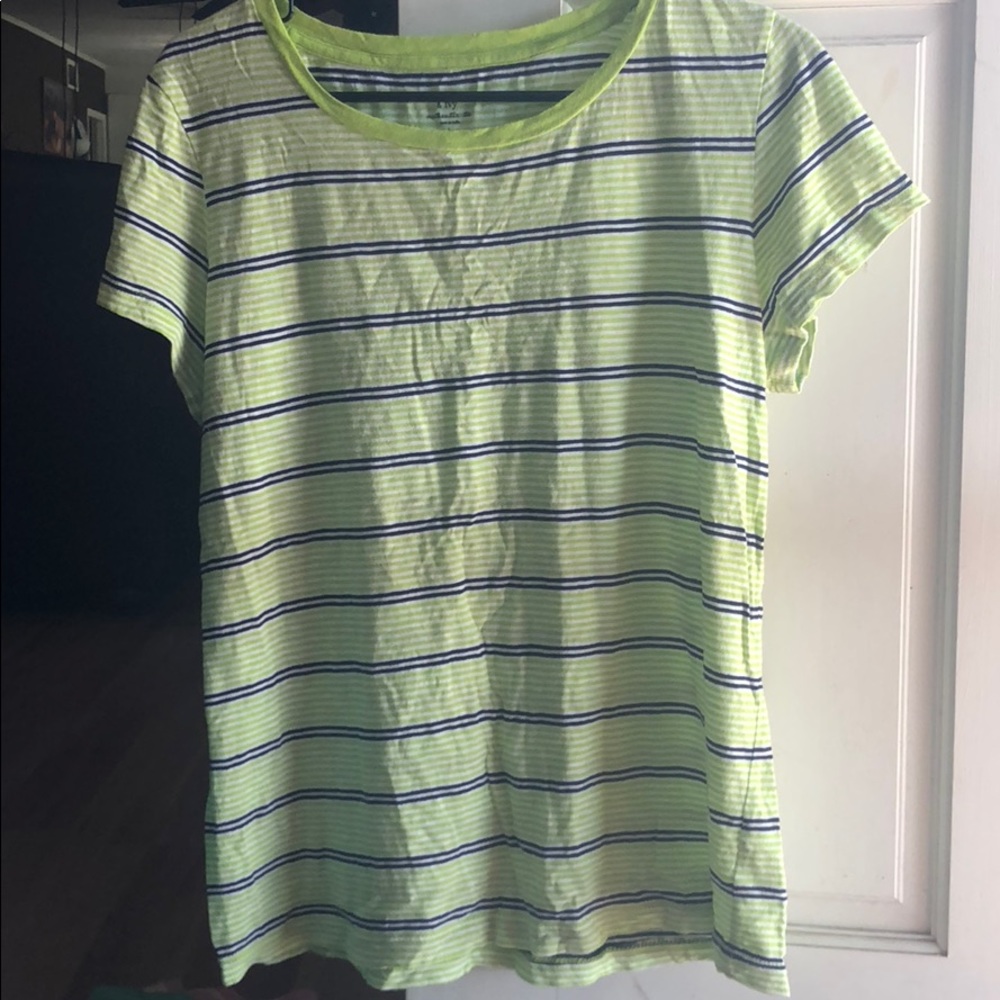 Striped short sleeved tee